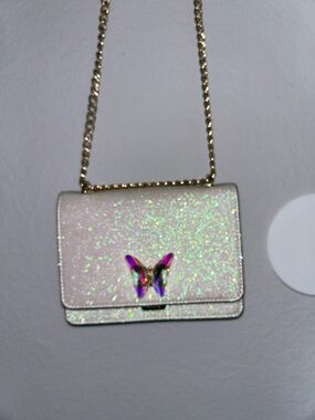 Aldo Iridescent Butterly Cluth